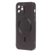 Чехол-накладка для Apple iPhone 12 (черный) - SM020 Matte SafeMag