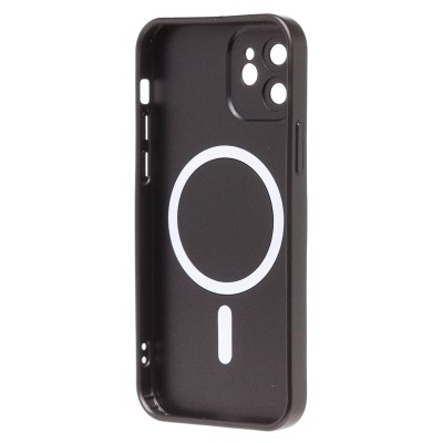Чехол-накладка для Apple iPhone 12 (черный) - SM020 Matte SafeMag