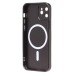Чехол-накладка для Apple iPhone 12 (черный) - SM020 Matte SafeMag
