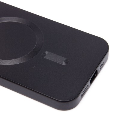 Чехол-накладка для Apple iPhone 12 (черный) - SM020 Matte SafeMag