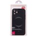 Чехол-накладка для Apple iPhone 12 (черный) - SM020 Matte SafeMag