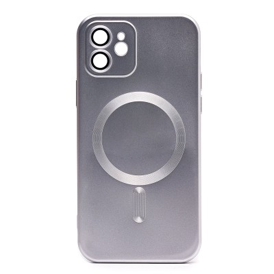 Чехол-накладка для Apple iPhone 12 (титановый) - SM020 Matte SafeMag