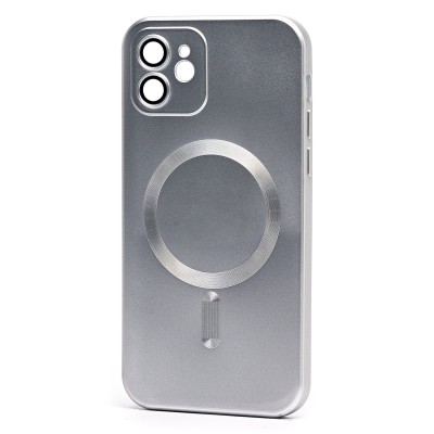 Чехол-накладка для Apple iPhone 12 (титановый) - SM020 Matte SafeMag