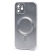 Чехол-накладка для Apple iPhone 12 (титановый) - SM020 Matte SafeMag