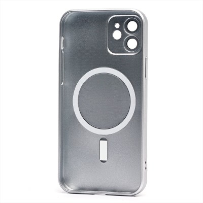 Чехол-накладка для Apple iPhone 12 (титановый) - SM020 Matte SafeMag