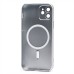 Чехол-накладка для Apple iPhone 12 (титановый) - SM020 Matte SafeMag