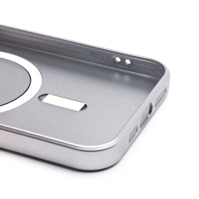 Чехол-накладка для Apple iPhone 12 (титановый) - SM020 Matte SafeMag