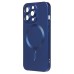Чехол-накладка для Apple iPhone 13 Pro (темно-синий) - SM020 Matte SafeMag