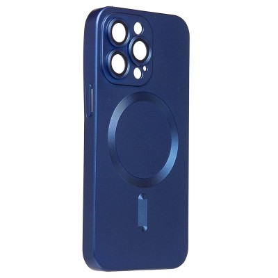 Чехол-накладка для Apple iPhone 13 Pro (темно-синий) - SM020 Matte SafeMag