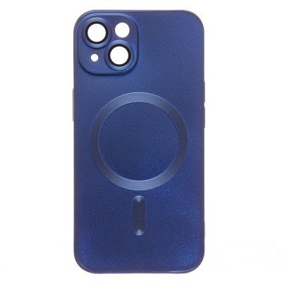 Чехол-накладка для Apple iPhone 14 (темно-синий) - SM020 Matte SafeMag