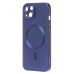Чехол-накладка для Apple iPhone 14 (темно-синий) - SM020 Matte SafeMag