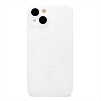 Чехол-накладка для Apple iPhone 14 (белый) - SM020 Matte SafeMag