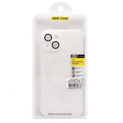 Чехол-накладка для Apple iPhone 14 (белый) - SM020 Matte SafeMag