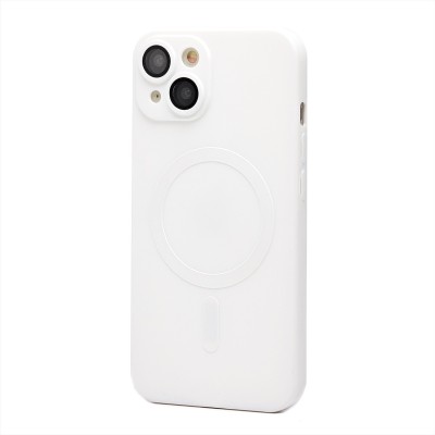 Чехол-накладка для Apple iPhone 14 (белый) - SM020 Matte SafeMag