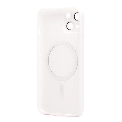 Чехол-накладка для Apple iPhone 14 (белый) - SM020 Matte SafeMag