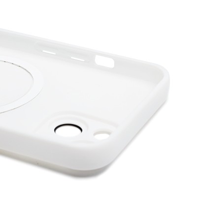 Чехол-накладка для Apple iPhone 14 (белый) - SM020 Matte SafeMag