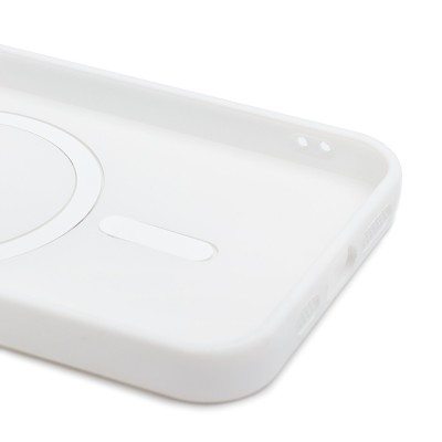 Чехол-накладка для Apple iPhone 14 (белый) - SM020 Matte SafeMag