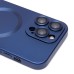 Чехол-накладка для Apple iPhone 15 Pro Max (темно-синий) - SM020 Matte SafeMag
