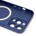 Чехол-накладка для Apple iPhone 15 Pro Max (темно-синий) - SM020 Matte SafeMag