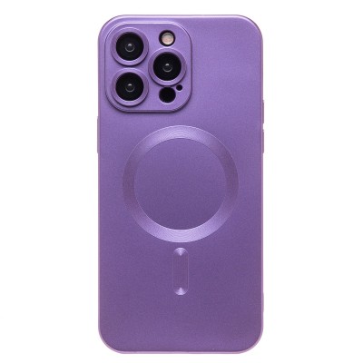 Чехол-накладка для Apple iPhone 15 Pro Max (сиреневый) - SM020 Matte SafeMag