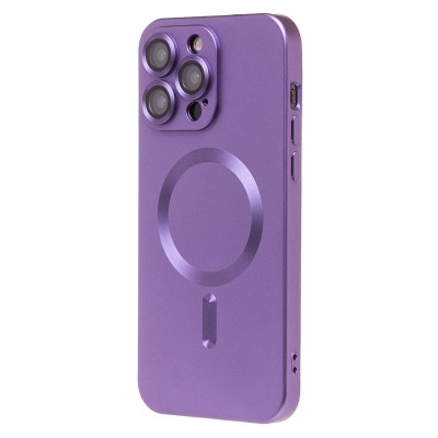 Чехол-накладка для Apple iPhone 15 Pro Max (сиреневый) - SM020 Matte SafeMag