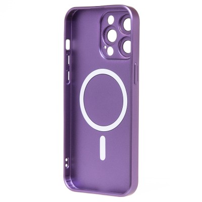 Чехол-накладка для Apple iPhone 15 Pro Max (сиреневый) - SM020 Matte SafeMag