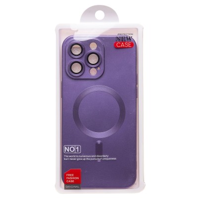 Чехол-накладка для Apple iPhone 15 Pro Max (сиреневый) - SM020 Matte SafeMag