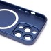 Чехол-накладка для Apple iPhone 15 Pro (темно-синий) - SM020 Matte SafeMag