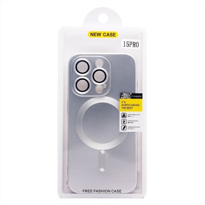 Чехол-накладка для Apple iPhone 15 Pro (титановый) - SM020 Matte SafeMag