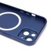 Чехол-накладка для Apple iPhone 15 (темно-синий) - SM020 Matte SafeMag