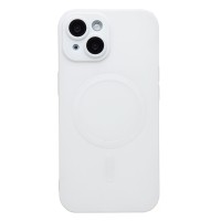 Чехол-накладка для Apple iPhone 15 (белый) - SM020 Matte SafeMag