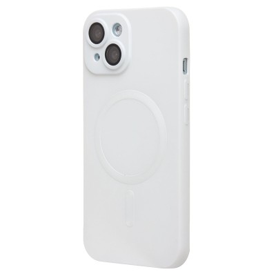 Чехол-накладка для Apple iPhone 15 (белый) - SM020 Matte SafeMag