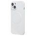 Чехол-накладка для Apple iPhone 15 (белый) - SM020 Matte SafeMag