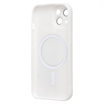 Чехол-накладка для Apple iPhone 15 (белый) - SM020 Matte SafeMag