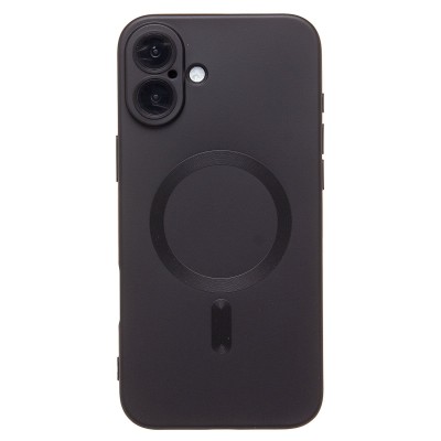 Чехол-накладка для Apple iPhone 16 Plus (черный) - SM020 Matte SafeMag