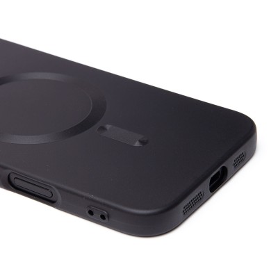Чехол-накладка для Apple iPhone 16 Plus (черный) - SM020 Matte SafeMag