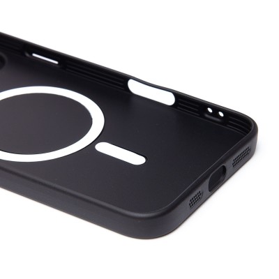 Чехол-накладка для Apple iPhone 16 Plus (черный) - SM020 Matte SafeMag
