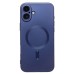 Чехол-накладка для Apple iPhone 16 Plus (темно-синий) - SM020 Matte SafeMag