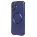 Чехол-накладка для Apple iPhone 16 Plus (темно-синий) - SM020 Matte SafeMag