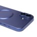Чехол-накладка для Apple iPhone 16 Plus (темно-синий) - SM020 Matte SafeMag