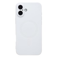 Чехол-накладка для Apple iPhone 16 Plus (белый) - SM020 Matte SafeMag