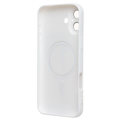 Чехол-накладка для Apple iPhone 16 Plus (белый) - SM020 Matte SafeMag