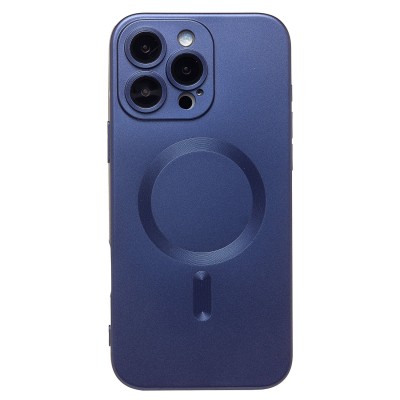 Чехол-накладка для Apple iPhone 16 Pro Max (темно-синий) - SM020 Matte SafeMag