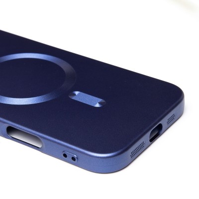 Чехол-накладка для Apple iPhone 16 Pro Max (темно-синий) - SM020 Matte SafeMag