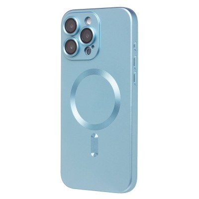 Чехол-накладка для Apple iPhone 16 Pro Max (голубой) - SM020 Matte SafeMag