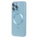 Чехол-накладка для Apple iPhone 16 Pro Max (голубой) - SM020 Matte SafeMag