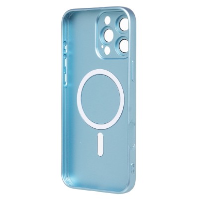 Чехол-накладка для Apple iPhone 16 Pro Max (голубой) - SM020 Matte SafeMag