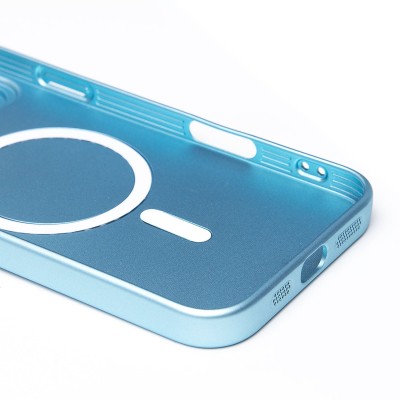 Чехол-накладка для Apple iPhone 16 Pro Max (голубой) - SM020 Matte SafeMag