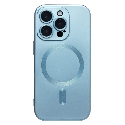 Чехол-накладка для Apple iPhone 16 Pro (голубой) - SM020 Matte SafeMag