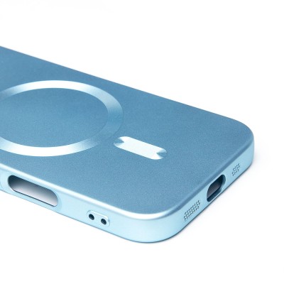 Чехол-накладка для Apple iPhone 16 Pro (голубой) - SM020 Matte SafeMag